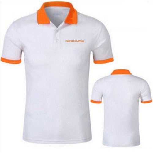 White Collar Orange Polo T-Shirts