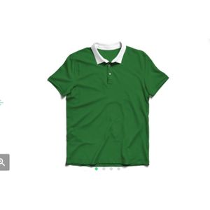 Kenya Green Collar White Polo T-Shirts