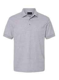Grey Plain Polo T-Shirts