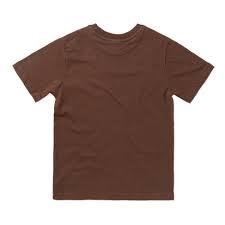 Kids Brown Round Neck T-shirts
