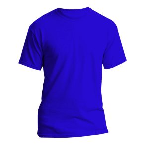 Adult Royal Blue Round Neck T-Shirts