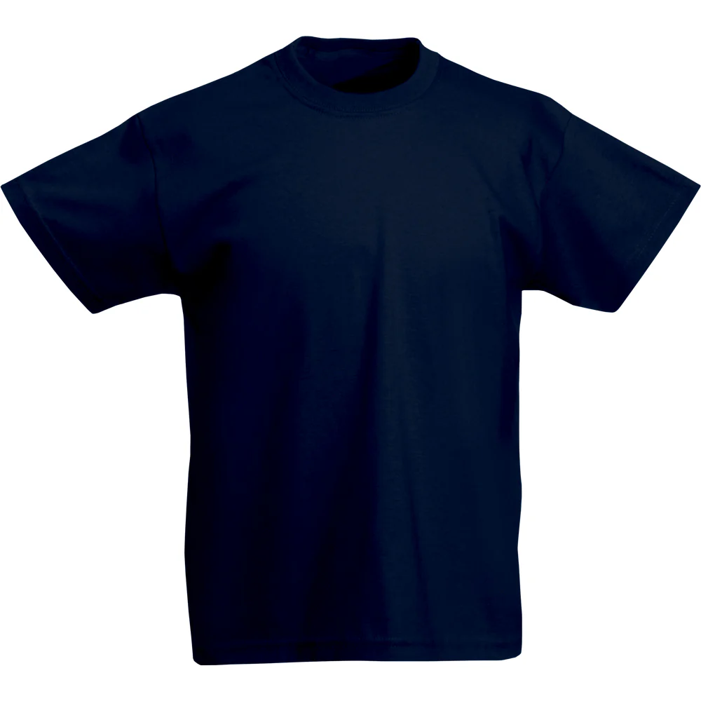 Adult Navy Blue Round Neck T-Shirts