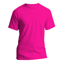 Adult Pink Round Neck T-Shirts