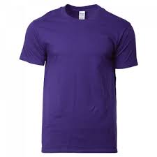 Adult Purple Round Neck T-Shirts
