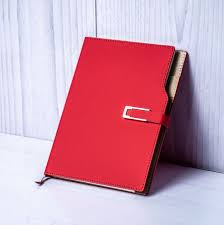 RED A5 Curved Notebook
