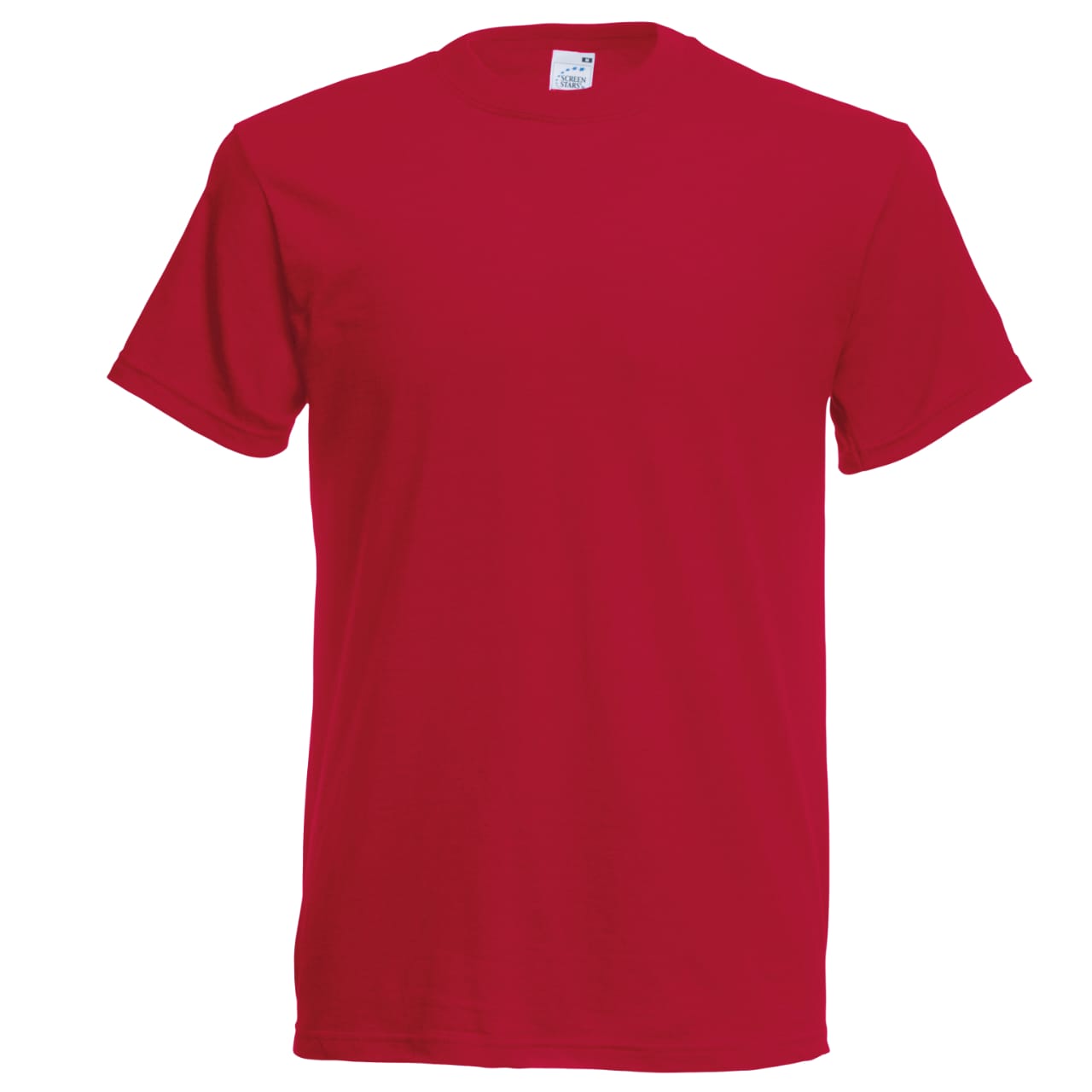 Adult Red Round Neck T-Shirts