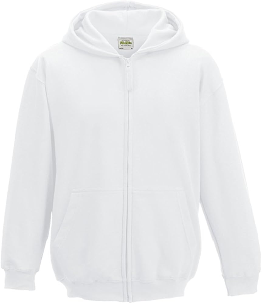 White Zipped Hoodies