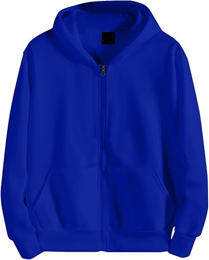 Royal Blue Zipped Hoodies