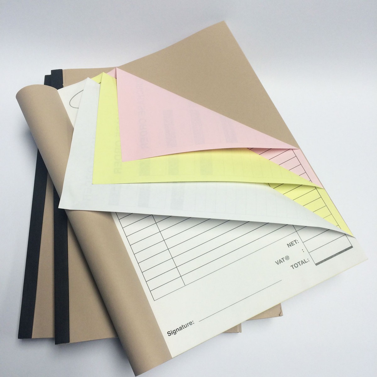 A4 Triplicate receipt booklets One Color