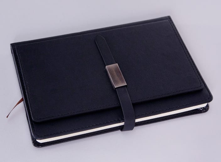 Black A5 Middle Connect Notebooks Semi Executive