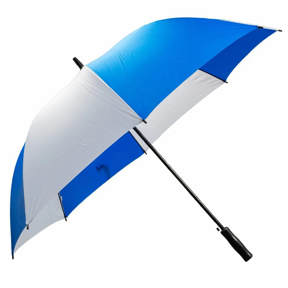 Royal blue-white panels normal umbrella