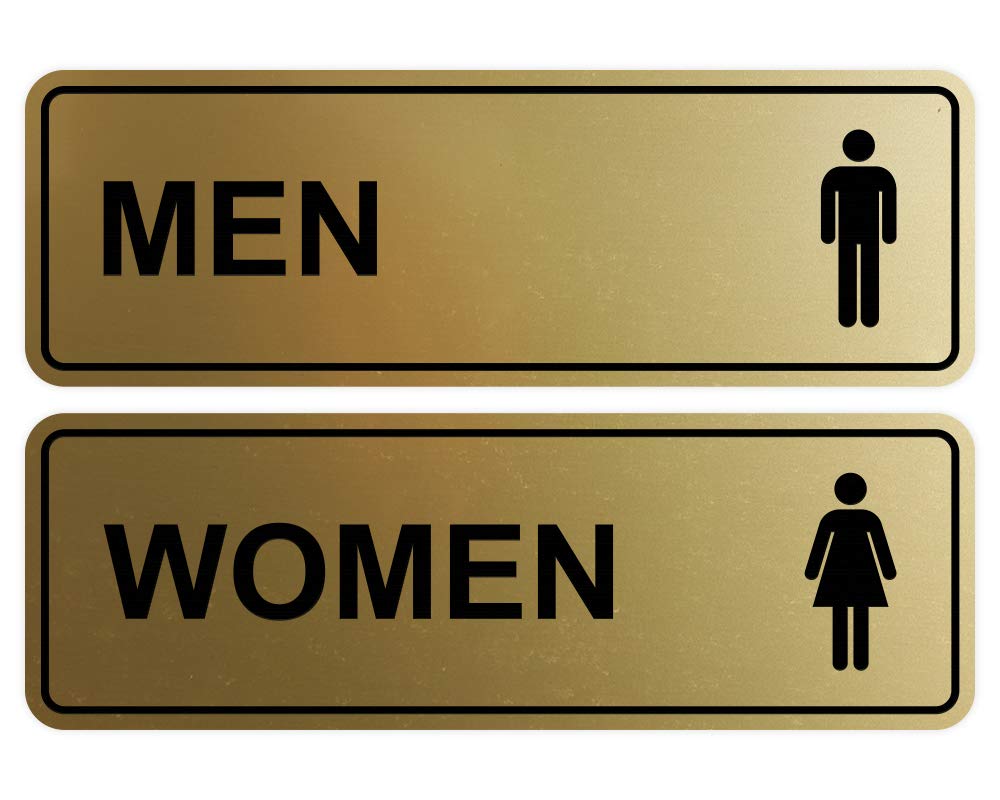 A6 PVC Gold door tags Signs