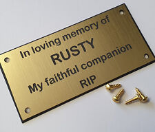 A4 PVC Gold door tags Signs