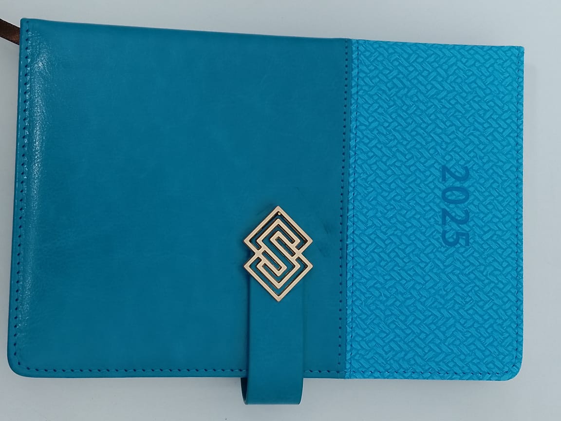 A5 Turquoise Blue Center Buckle 2025 Diaries