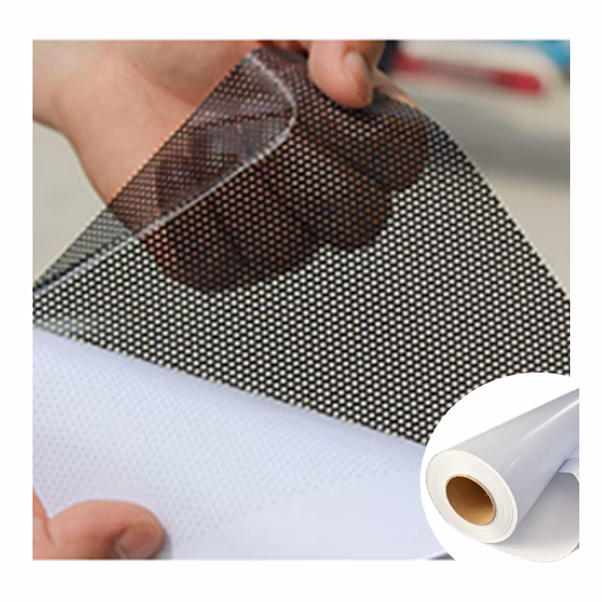 1.52m Largeformat White ONEWAY Dotted vinly sticker 250gms