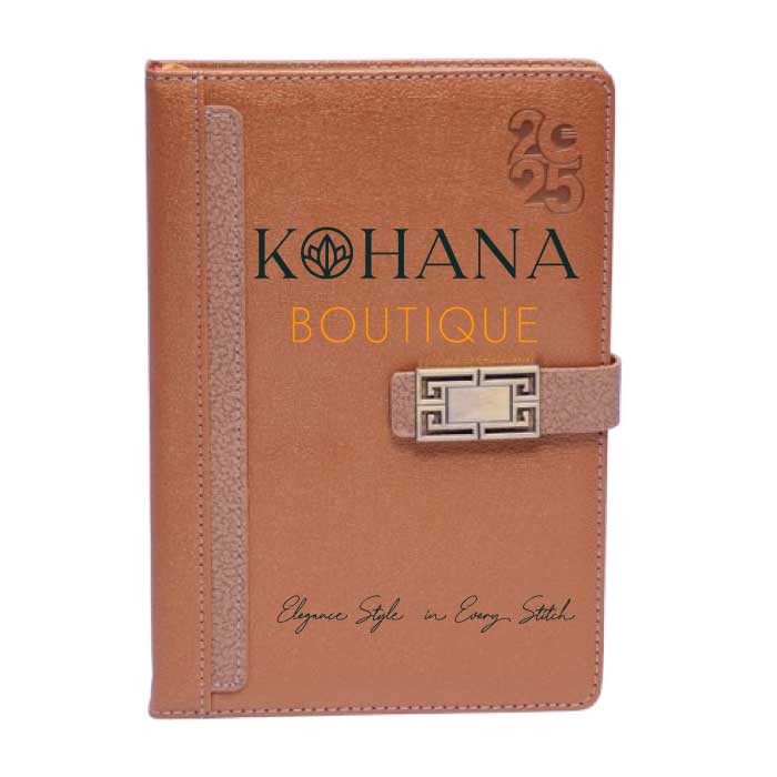 A5 Beige centre BUCKLE 2025 diaries