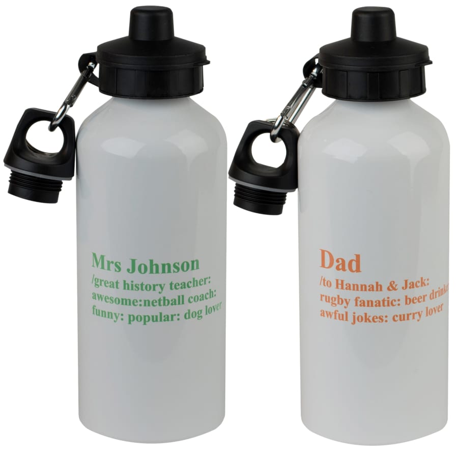 Double lid olympic metallic water bottles 600ml