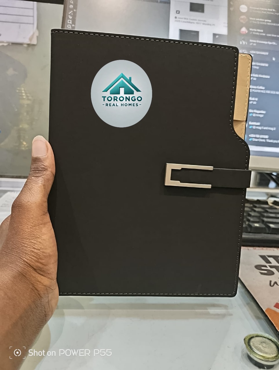 Black A5 Curved Notebook