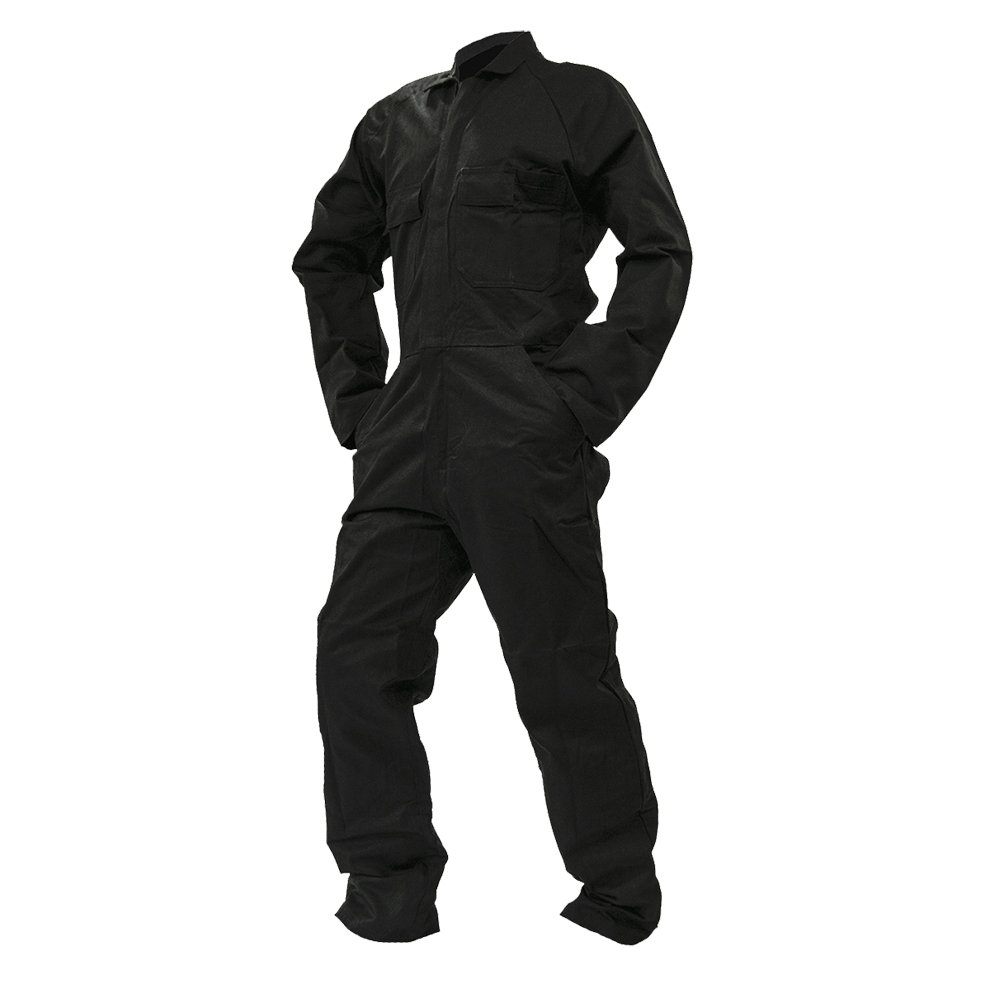 BLACK Plain OVERALL CANVAS MATERIAL