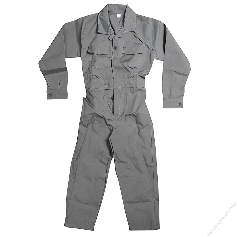 GREY Plain OVERALL CANVAS MATERIAL .